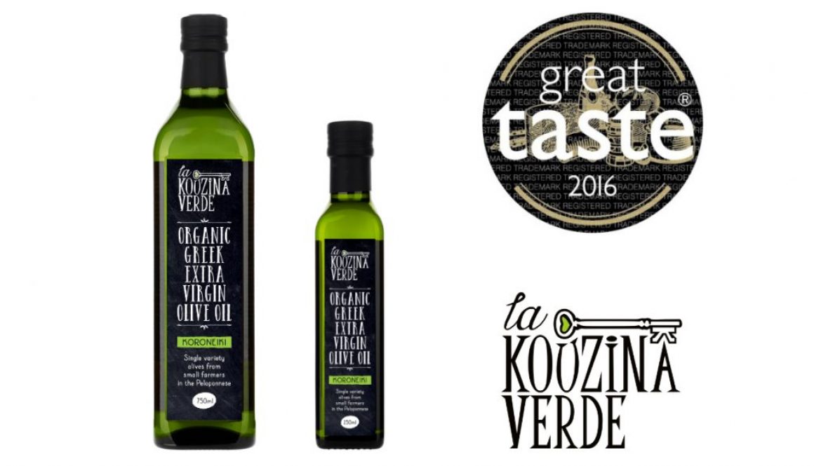 Great Taste Awards: La Kouzina Verde Organic Greek Extra Virgin Olive Oil wins Gold Star